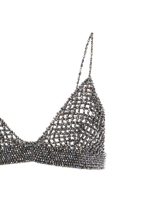 Golden Goose Crystal Top - Silver