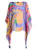 Etro Paisley Print Silk Poncho Top - Multicolour - Thumbnail 1