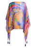 Etro Paisley Print Silk Poncho Top - Multicolour - Thumbnail 2