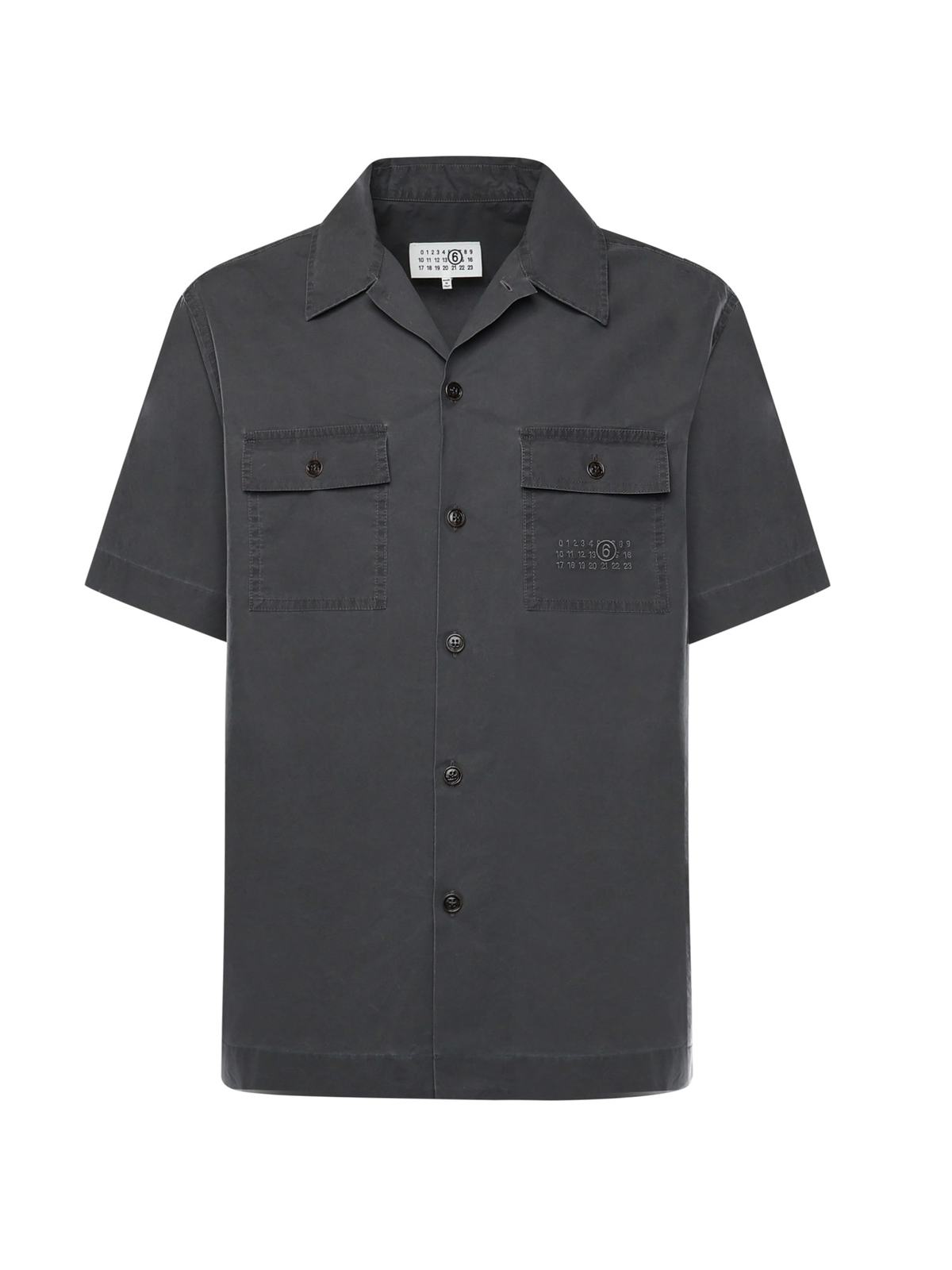 MM6 Maison Margiela Cotton Shirt - Gray - Image 1 of 3