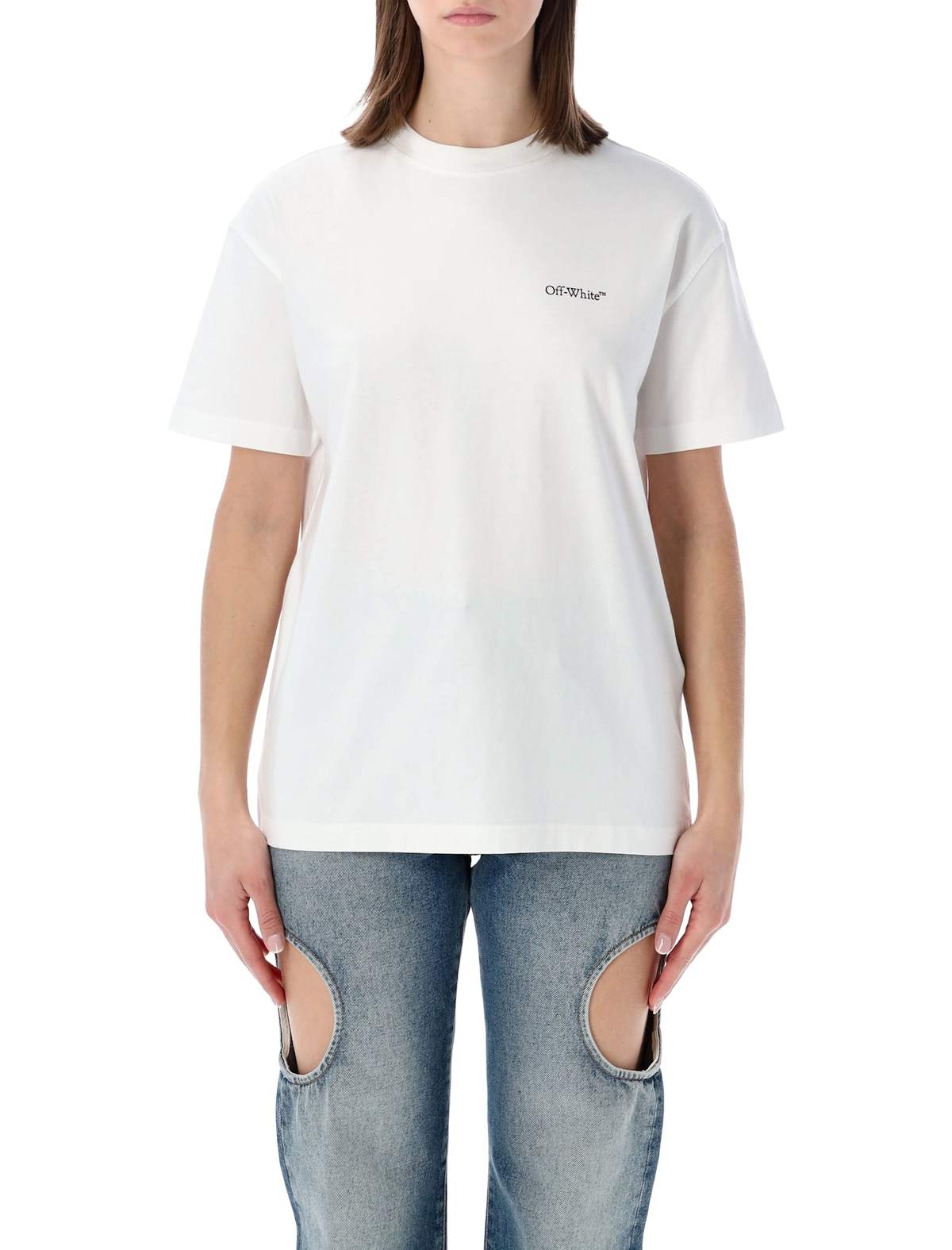 Off-White Flower Arrow T-Shirt - White - Image 1 of 3