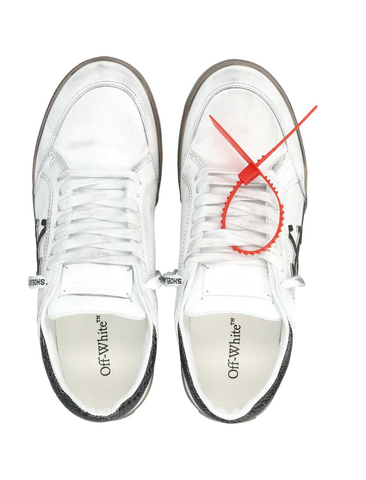 Off-White Vulc Low Vintage Sneakers - Vintage White - Image 2 of 4
