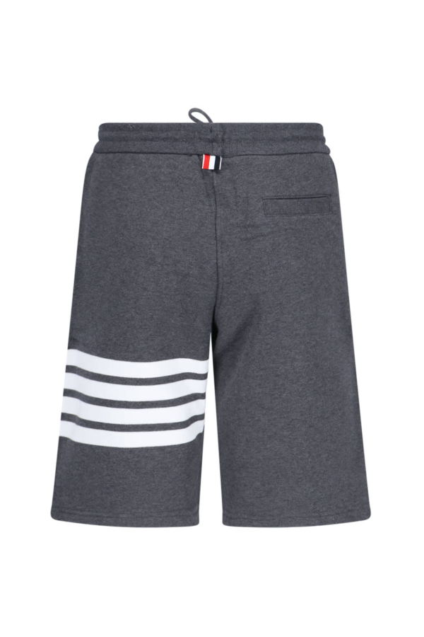 thom browne 4-Bar Track Shorts - Gray