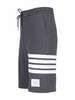 thom browne 4-Bar Track Shorts - Gray - Thumbnail 3
