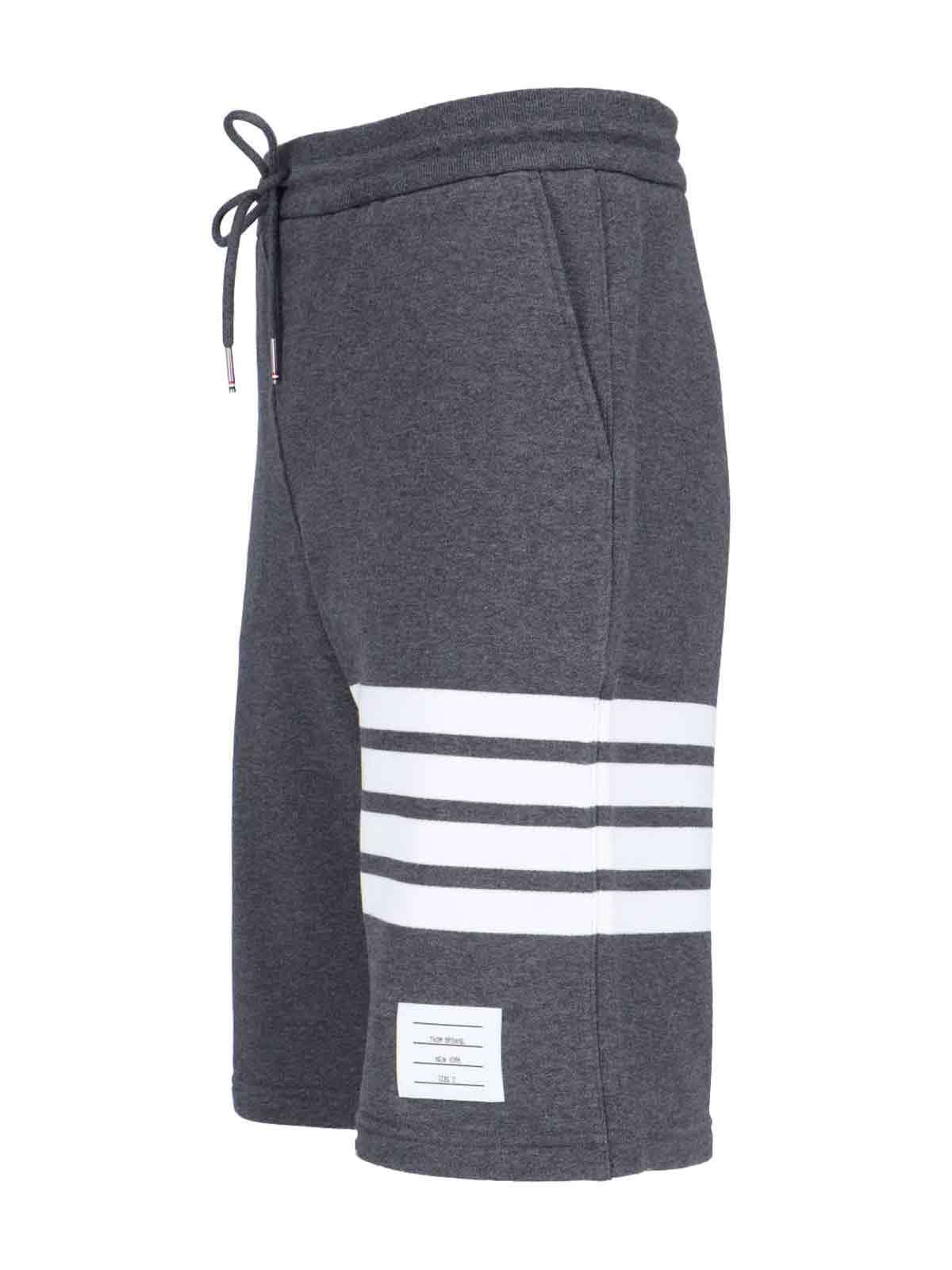 thom browne 4-Bar Track Shorts - Gray - Image 3 of 5