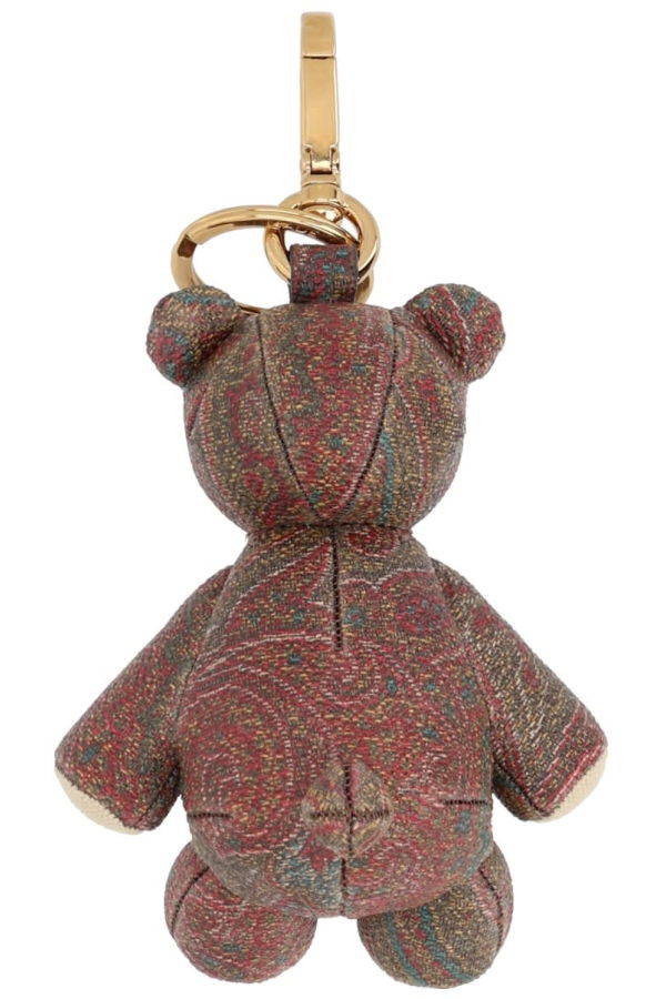 Etro Charm Arnica Bear Keyring - Brown