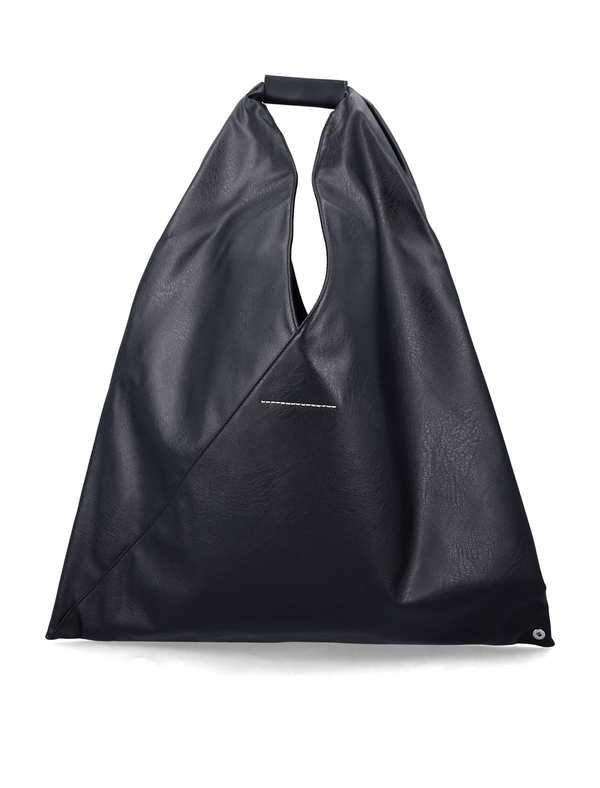 MM6 Maison Margiela Japanese Leather-effect Bag Tote - Black
