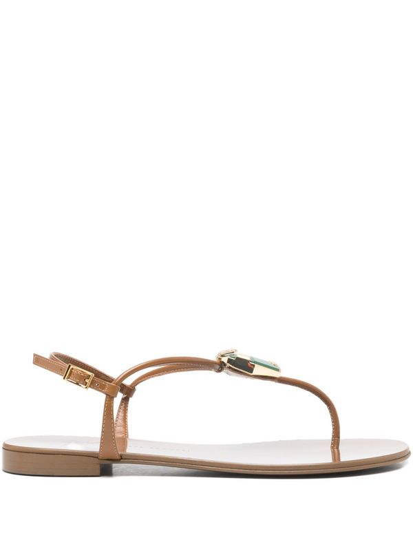 Giuseppe Zanotti Atlantide Thong Sandals - Brown