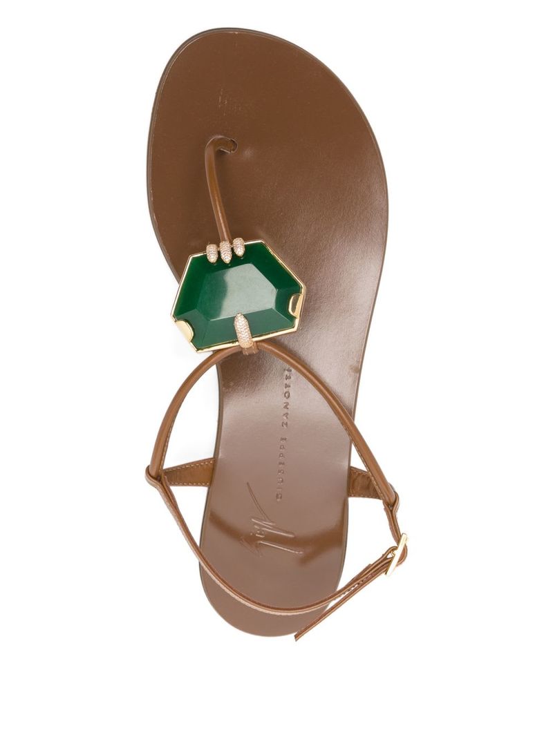Giuseppe Zanotti Atlantide Thong Sandals - Brown