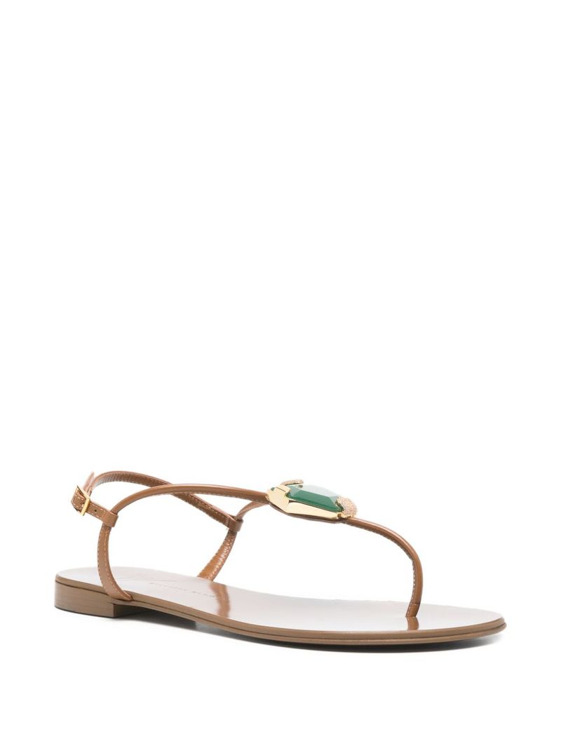 Giuseppe Zanotti Atlantide Thong Sandals - Brown