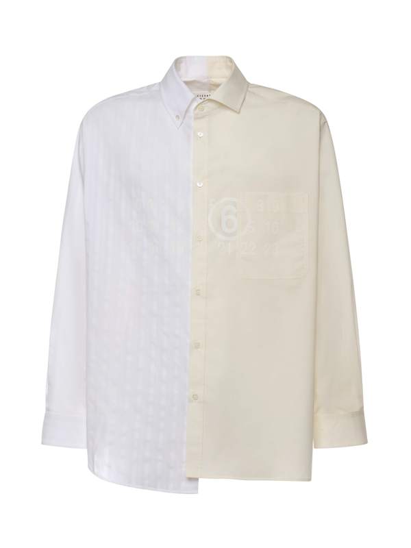 MM6 Maison Margiela Numeric Signature Mm6 Cotton Shirt - White