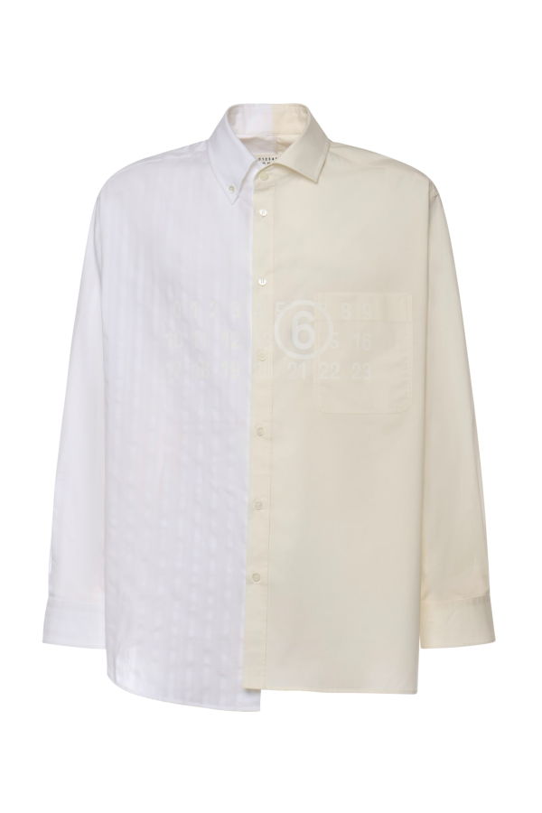 MM6 Maison Margiela Numeric Signature Mm6 Cotton Shirt - White