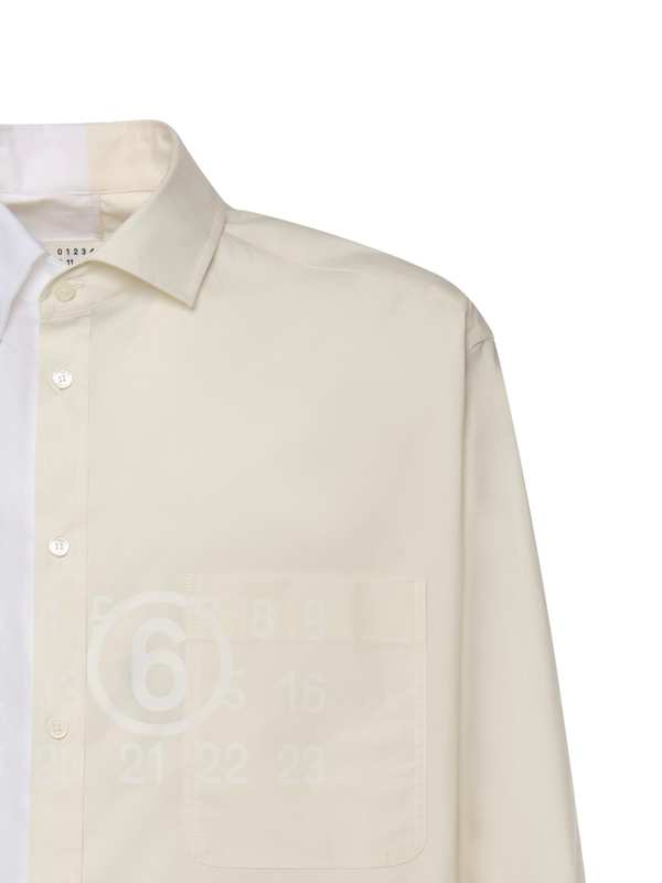MM6 Maison Margiela Numeric Signature Mm6 Cotton Shirt - White