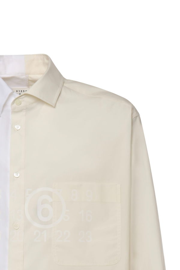 MM6 Maison Margiela Numeric Signature Mm6 Cotton Shirt - White