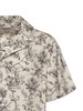 Golden Goose Printed Cotton Bowling Shirt - Dusty White / Black - Thumbnail 2
