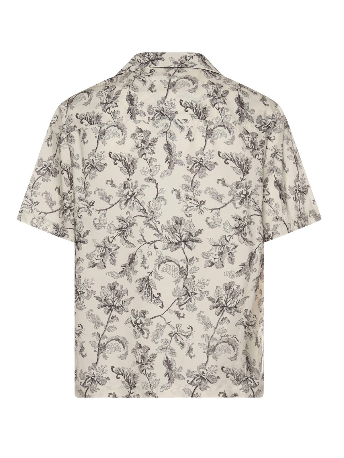 Golden Goose Printed Cotton Bowling Shirt - Dusty White / Black - Image 3 of 3