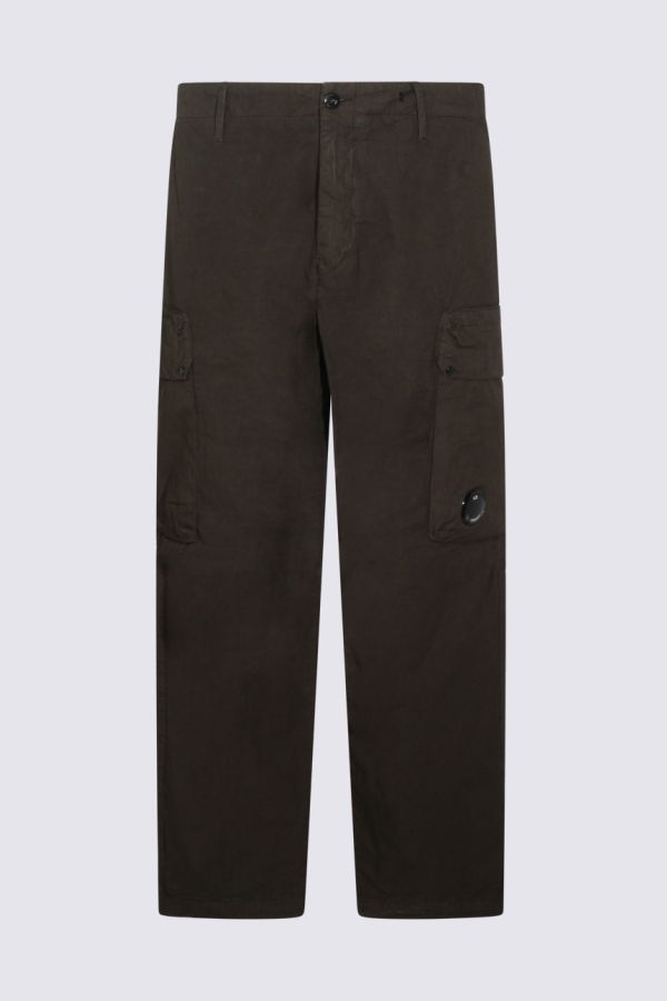 C.P. Company Dark Green Cotton Pants Pants - Ivy Green