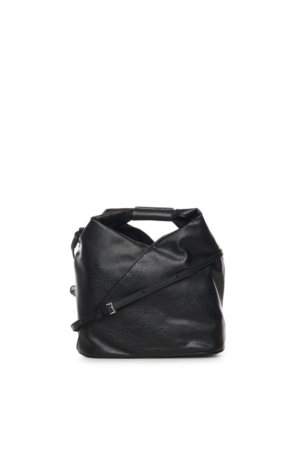 MM6 Maison Margiela Japanese Leather Shoulder Bag - Black