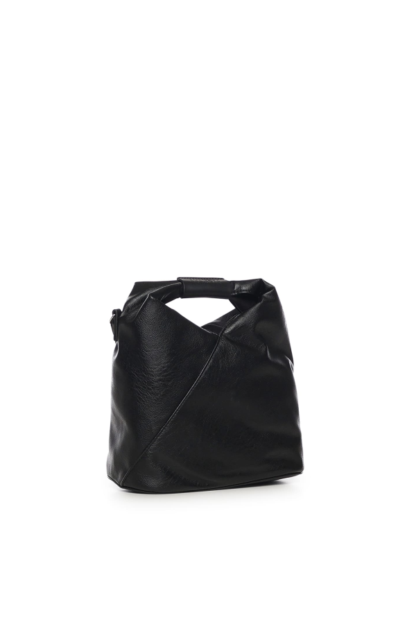 MM6 Maison Margiela Japanese Leather Shoulder Bag - Black