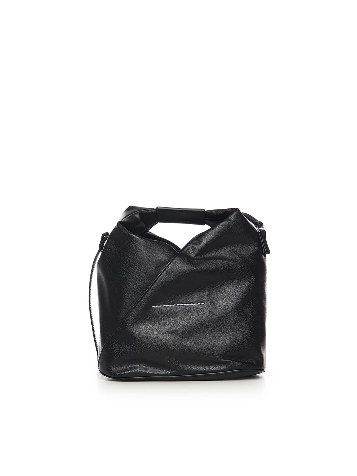 MM6 Maison Margiela Japanese Leather Shoulder Bag - Black - Image 3 of 4
