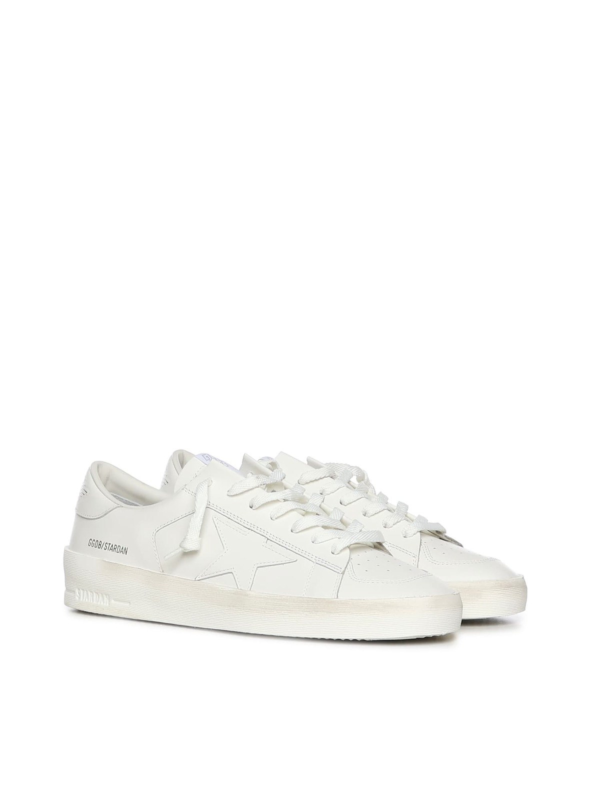 Golden Goose Stardan Leather Sneaker - Optic White - Image 2 of 4