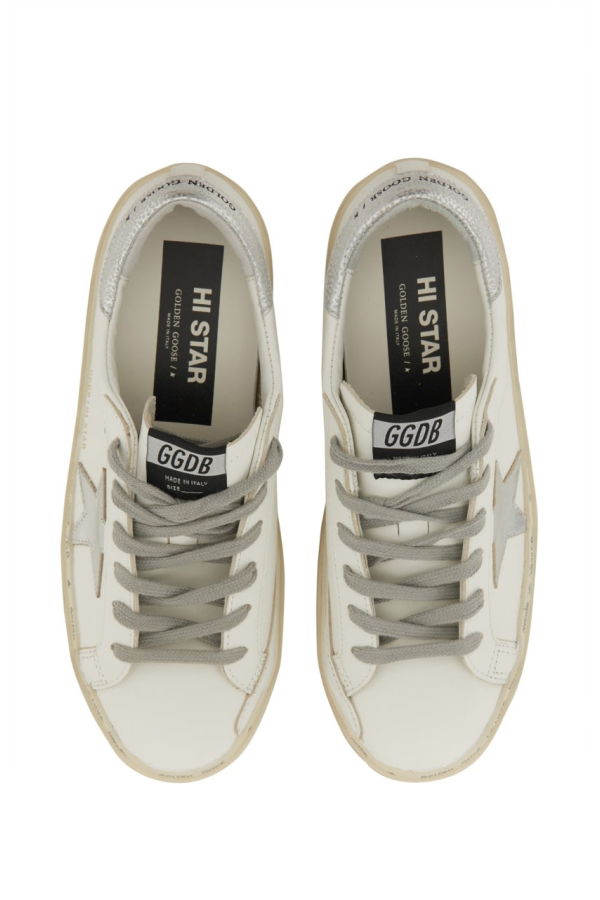 Golden Goose Hi Star Sneakers - White
