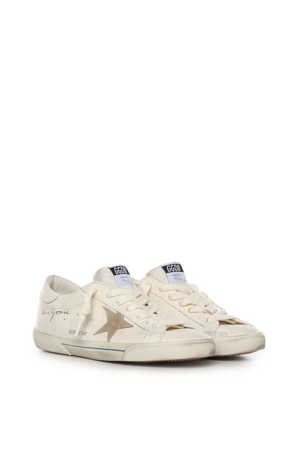 Golden Goose Super-star Leather Sneakers - White Platinum