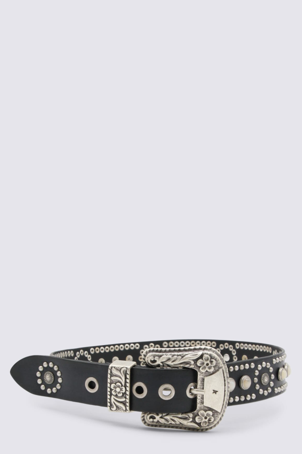 Golden Goose Leather Belt - Black