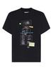 MM6 Maison Margiela Printed Cotton Tee - Black - Thumbnail 1