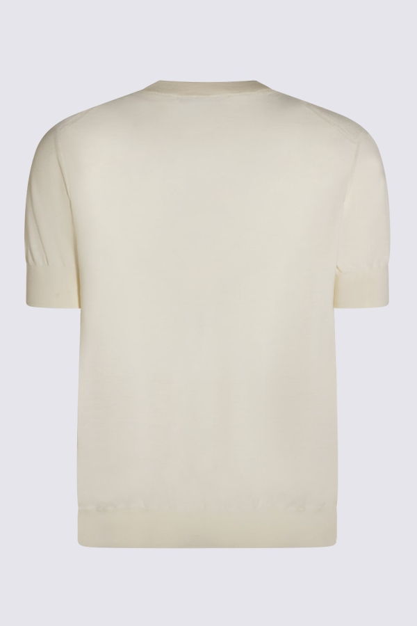 Jil Sander White Cotton T-Shirt - Cloud