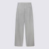 MM6 Maison Margiela Grey Cotton Pants - Gray - Thumbnail 2