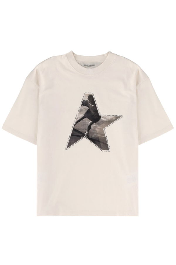 Golden Goose T-shirt With Logo T-Shirt - White