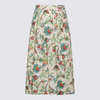 Etro Colorful Cotton Skirt - Red - Thumbnail 1