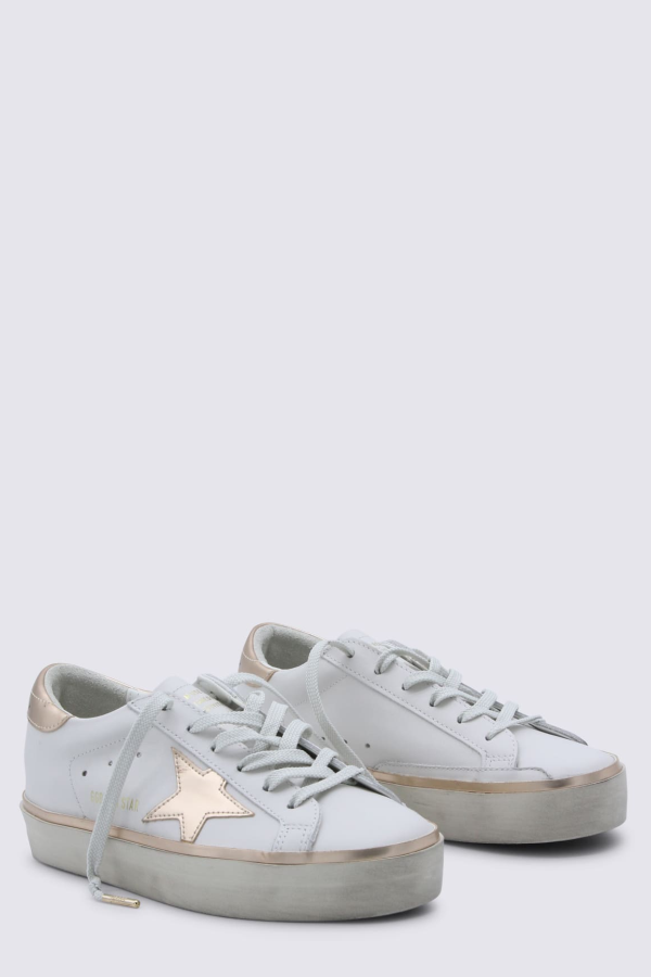 Golden Goose Hi-Star Sneakers - White/Taupe