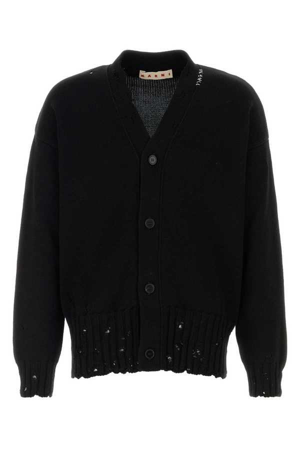 Marni Cotton Cardigan - Black
