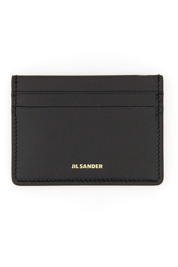 Jil Sander Leather Card Holder - Black