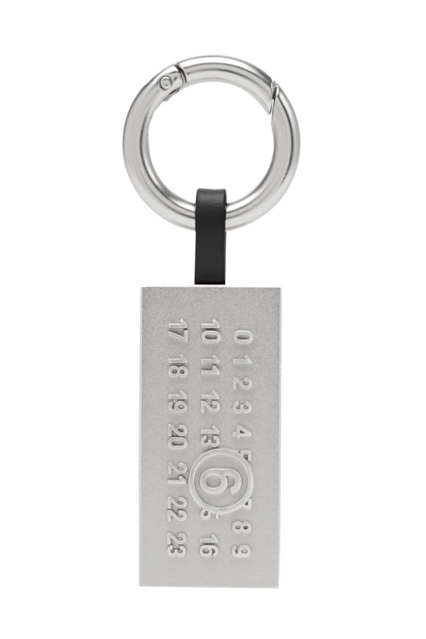 MM6 Maison Margiela Numeric Tag Keyring - Black