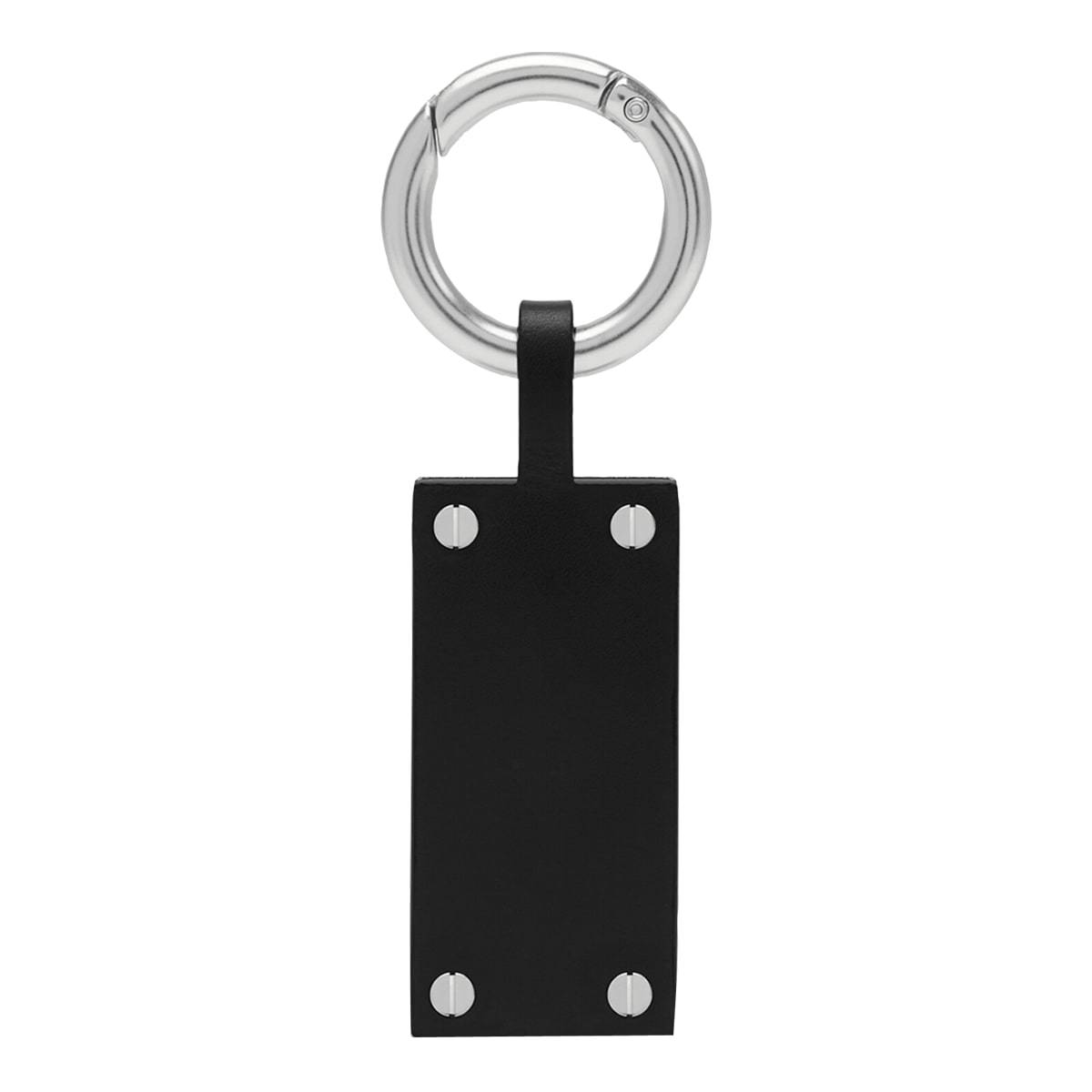 MM6 Maison Margiela Numeric Tag Keyring - Black - Image 2 of 2