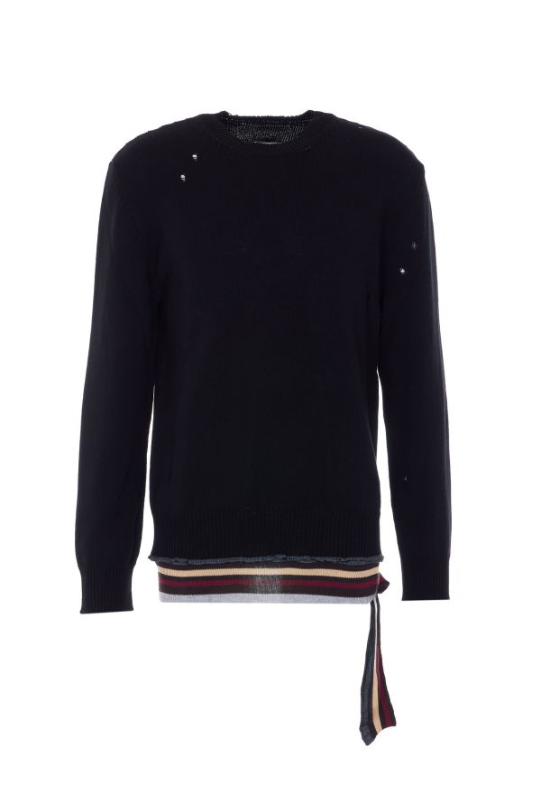 MM6 Maison Margiela Cotton Sweater - Black