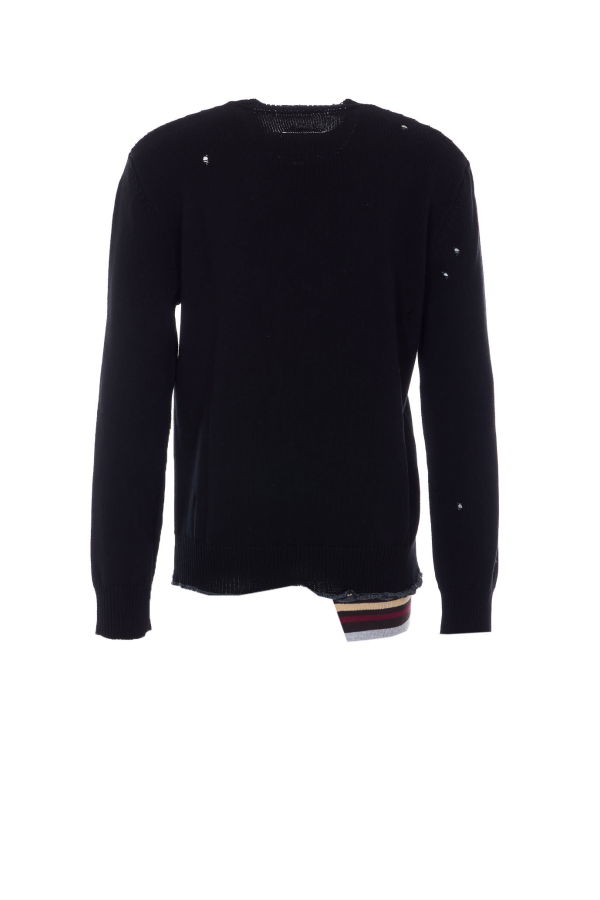 MM6 Maison Margiela Cotton Sweater - Black