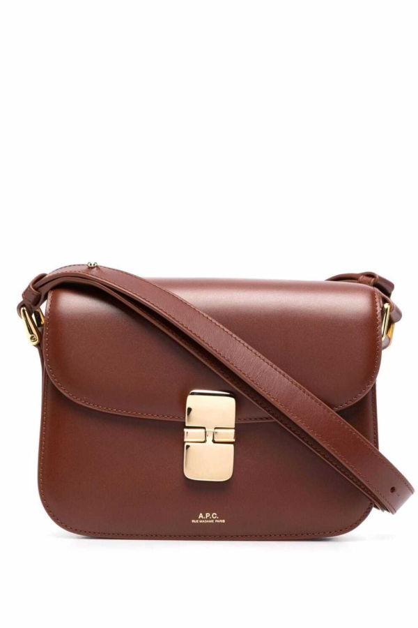 A.P.C. Grance Small Crossbody Bag - Brown