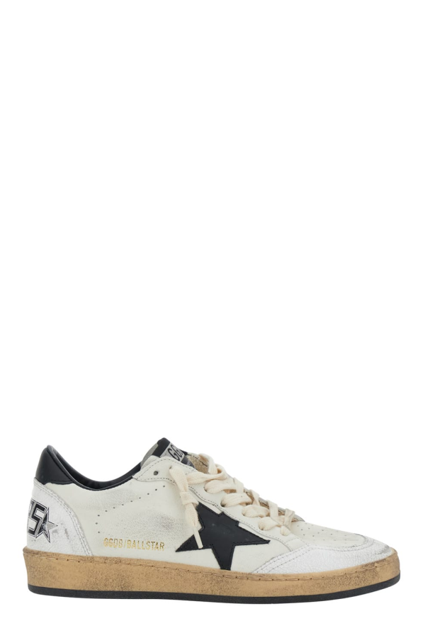 Golden Goose Ballstar Low Top Sneakers - Black and White