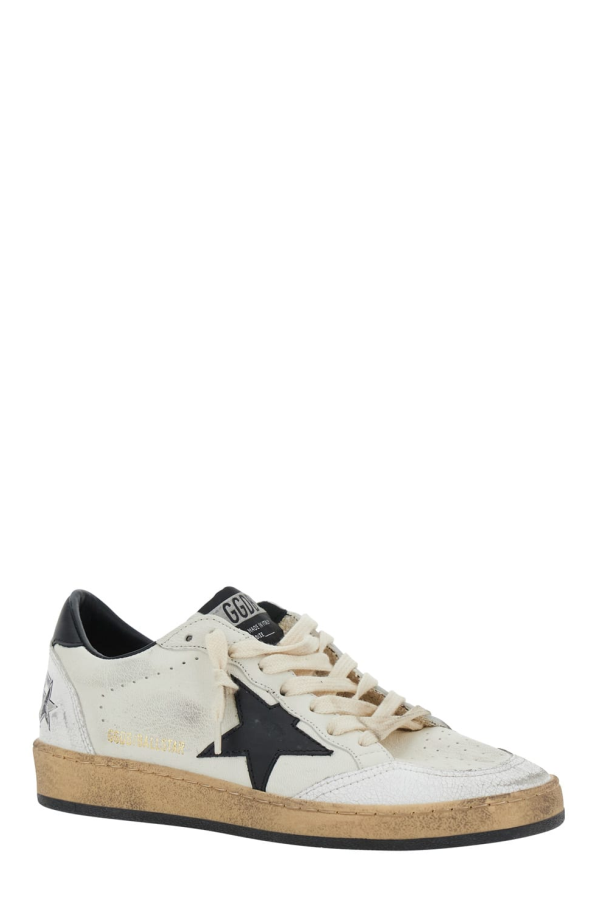 Golden Goose Ballstar Low Top Sneakers - Black and White