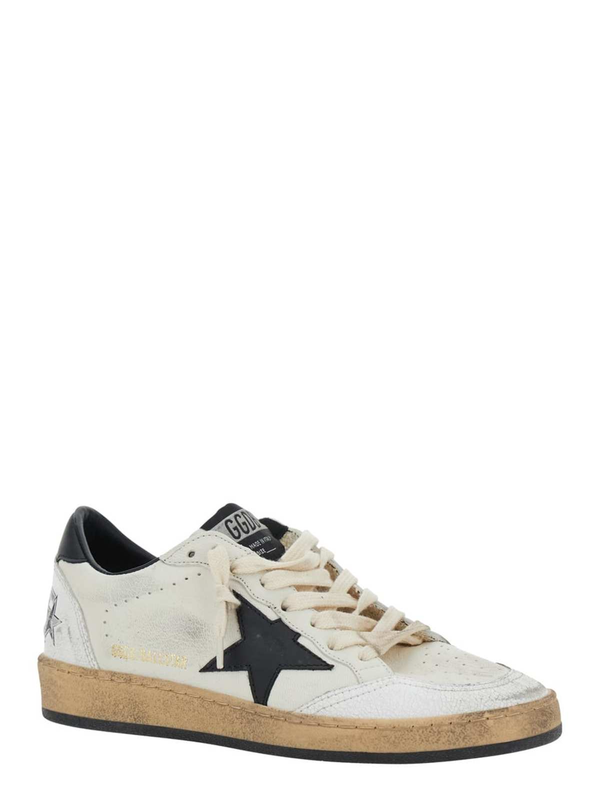 Golden Goose Ballstar Low Top Sneakers - Black and White - Image 2 of 5