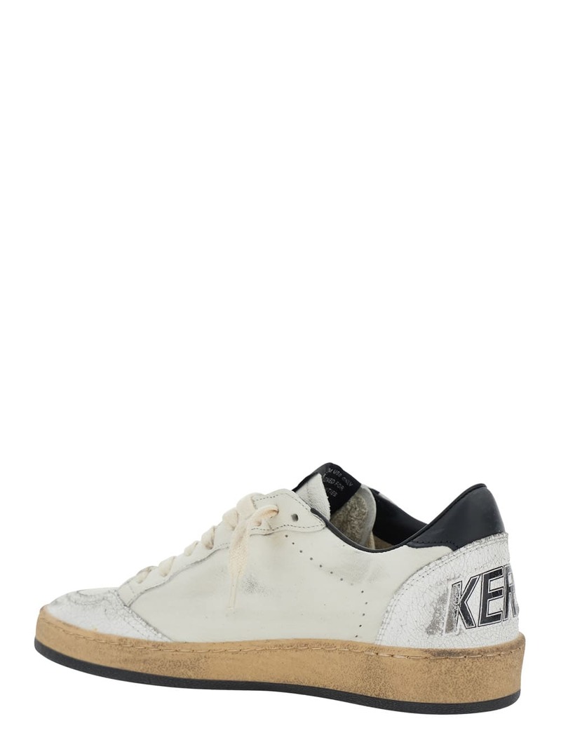 Golden Goose Ballstar Low Top Sneakers - Black and White