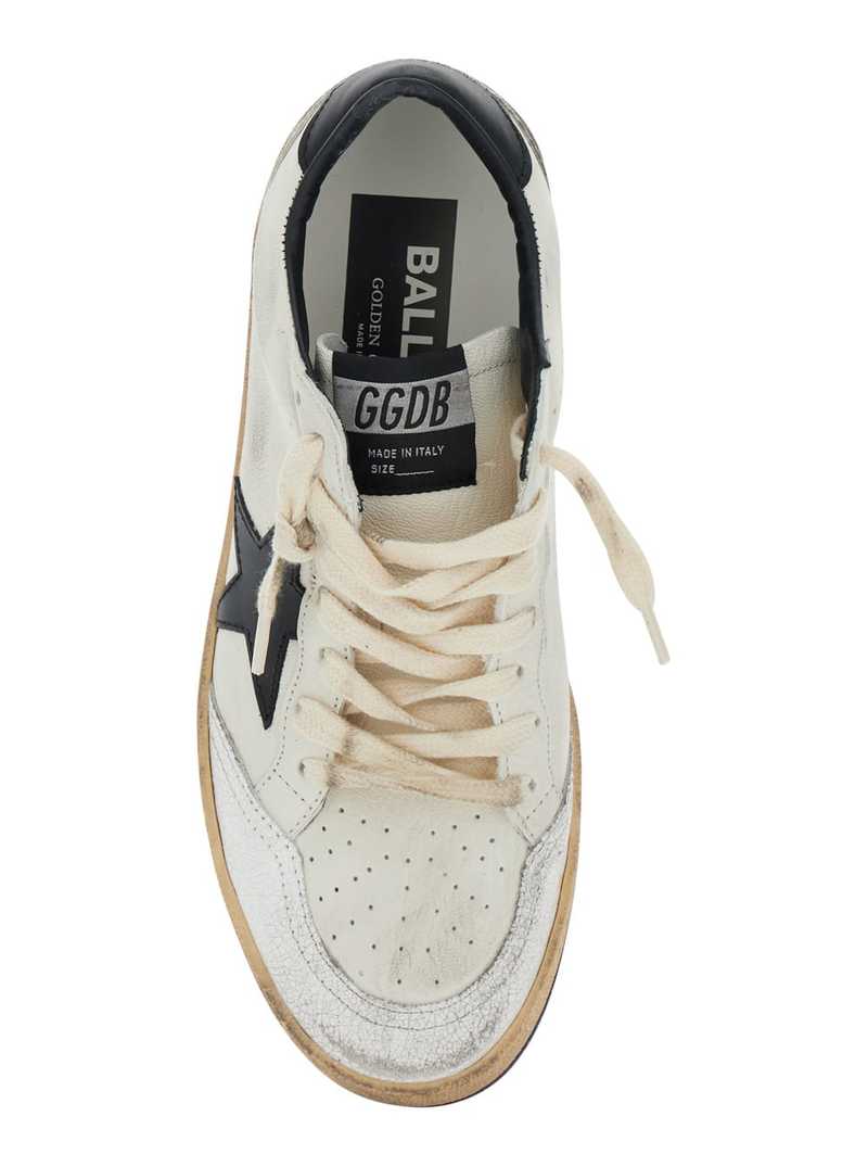 Golden Goose Ballstar Low Top Sneakers - Black and White