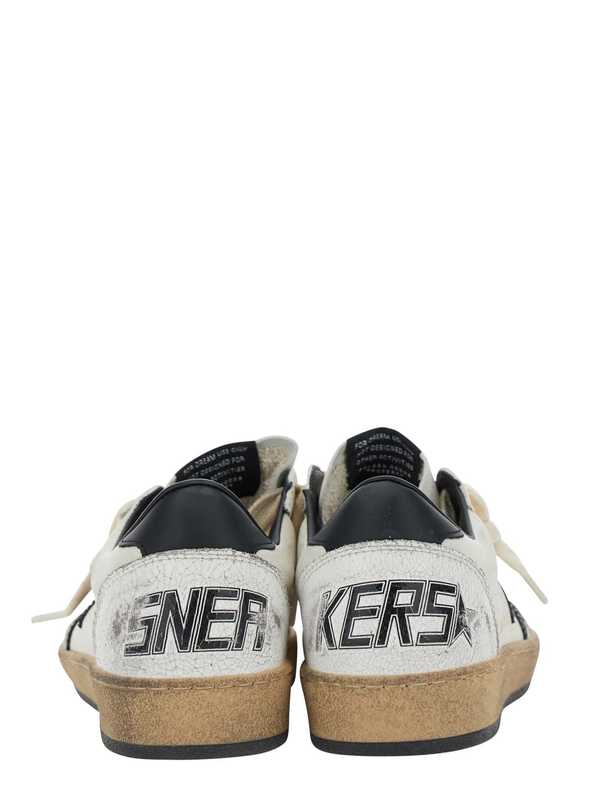 Golden Goose Ballstar Low Top Sneakers - Black and White