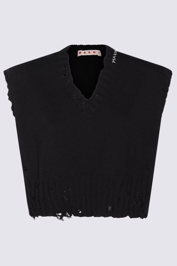 Marni Cotton Knitwear Sweater - Black