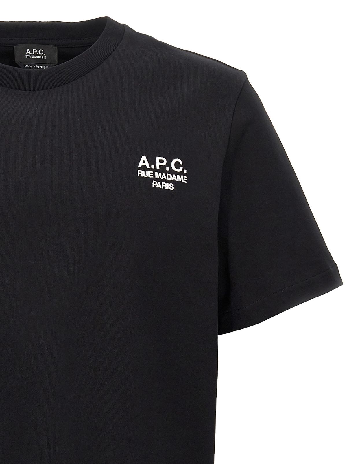 A.P.C. Standard Rue Madame T-Shirt - Black - Image 3 of 4