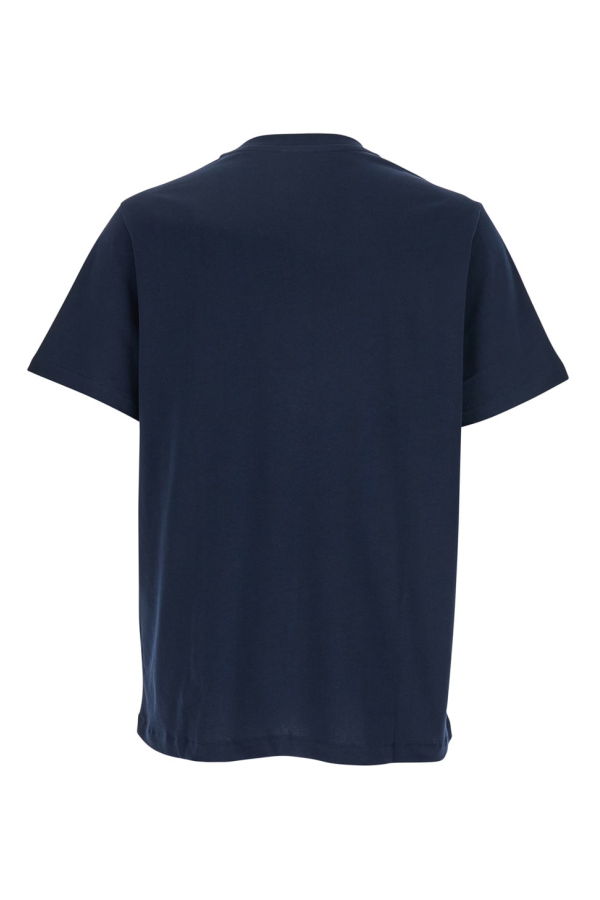 A.P.C. Crewneck Logo Embroidered Cotton T-Shirt - Blue